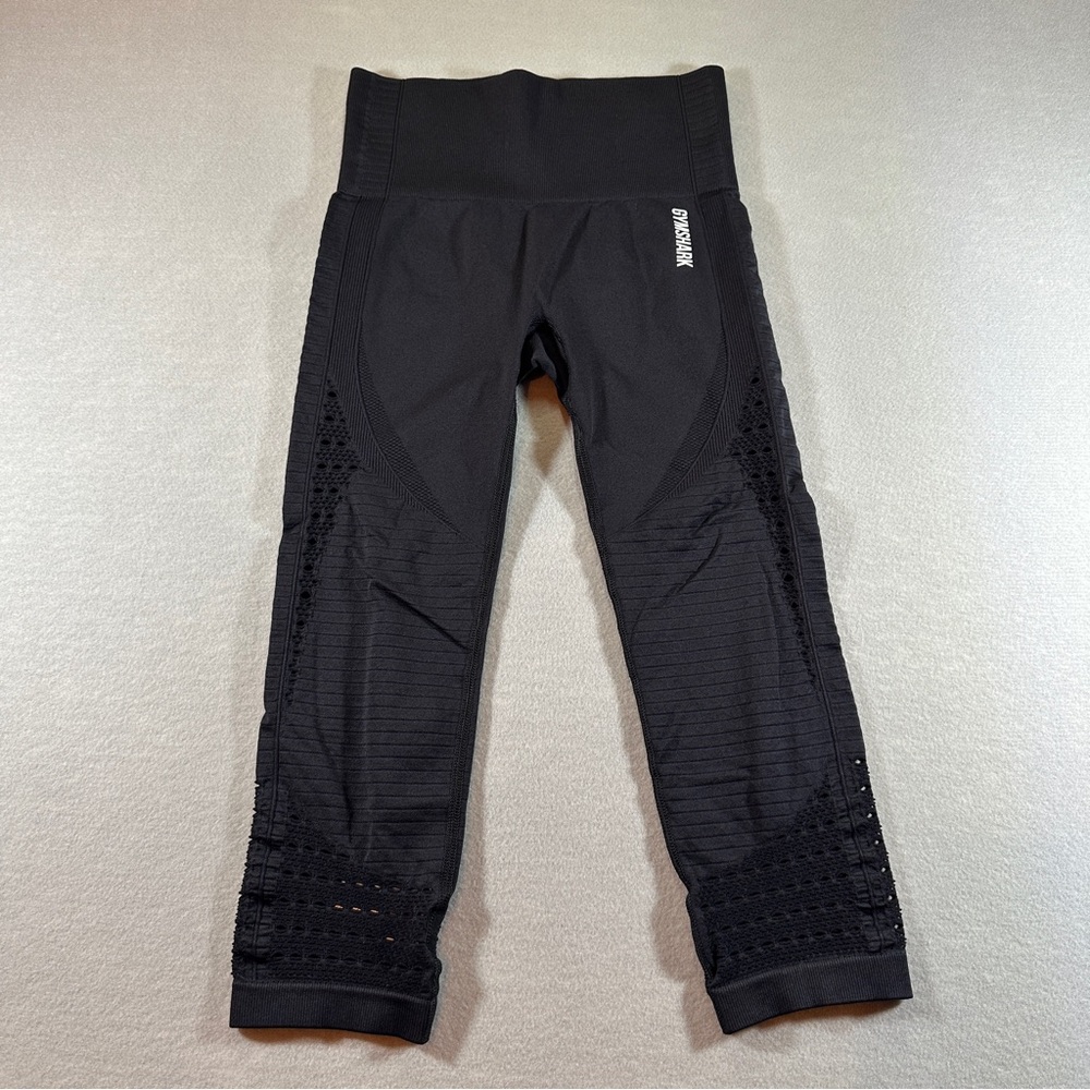 Gymshark Black Textured Women's Leggings‎